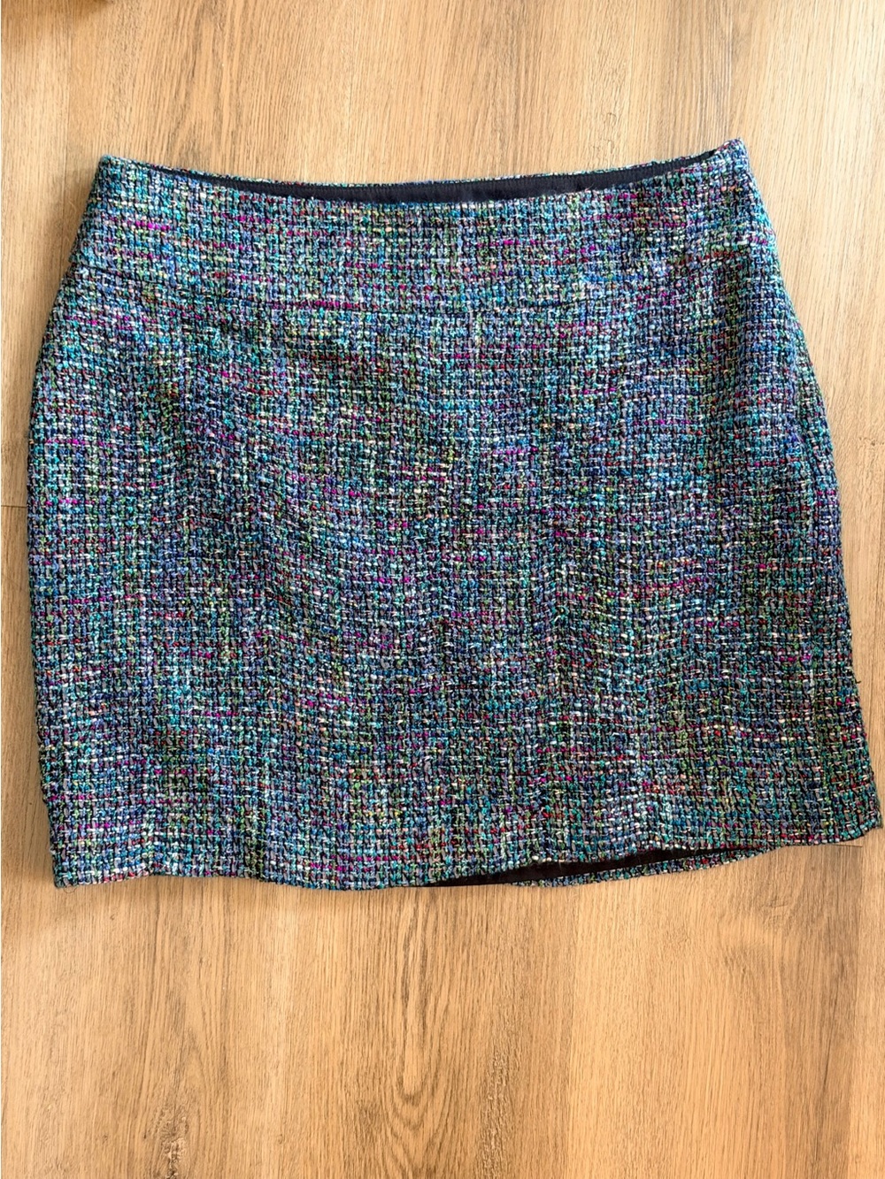 LOFT Multicolor Tweed Mini Skirt